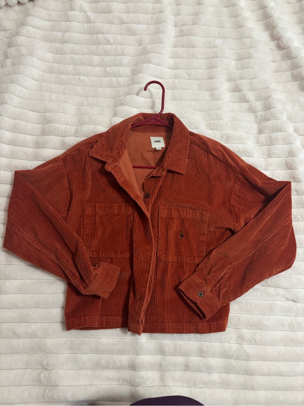 Vans rust corduroy jacket size medium